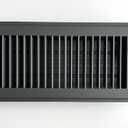 Kompell Aire Heavy Duty Steel Floor Vent with Beautiful Gray Matte Finish. Fits in 4 x 10 Duct Opening. Overall Dimension is 5.75 in Wide x 11.75 in Long.