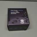 Desktop Power Grommet, 65W USB C Fast Charging, Flush Mount Recessed Power Strip 3-Inch Hole, 2 Outlets, 4 USB Ports, Countertop Outlet (White)