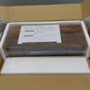 QEEIG Bathroom Floating Shelves for Wall - 15.7" Wall Mounted Shelf Over Toilet Farmhouse Home Decor Display Bookshelf Small 15.7 x 6.7 inch Set of 2, Rustic Brown (008-40BN)