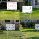 Blank Yard Signs with Stakes, 6 Pack Lawn Signs 18x24 Inches, Custom Double Sided for Yard Sale Signs Outdoor, Garage Sale, Party Decorations (18x24inch)