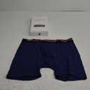 BAMBOO COOL Men's Underwear Boxer Briefs Fly with Built-in 3D Pouch Comfortable Cool Underwear for Men Blue X-Large