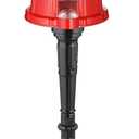 15 Gumball Machine with Stand and Coin Bank - Bubble Gum Machine Candy Dispenser Vending Machine with Glass Globe and Metal Base - Vintage Style Gum Ball Machine by Great Northern Popcorn (Red)