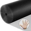 Hardware Cloth 1/4 inch 48 x 100 ft Heavy Duty Black Chicken Wire Fencing 23 Gauge Vinyl Coated Welded Wire Mesh Roll PVC Hardware Cloth Chicken Wire Fencing Garden Fence Tree Guard