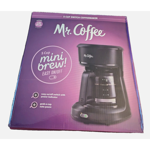 Mr. Coffee 5 cup switch coffeemaker NIB