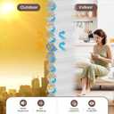 Allesin Top Down Bottom Up Cellular Shades,Blackout Blinds Noise Reduction, Cordless Cellular Shades Room Darkening Honeycomb Blinds, Light Filtering (White,34"x72")