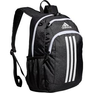 adidas Creator School Backpack for Girls & Boys  Durable Bookbag (OSFA, Black/White)
