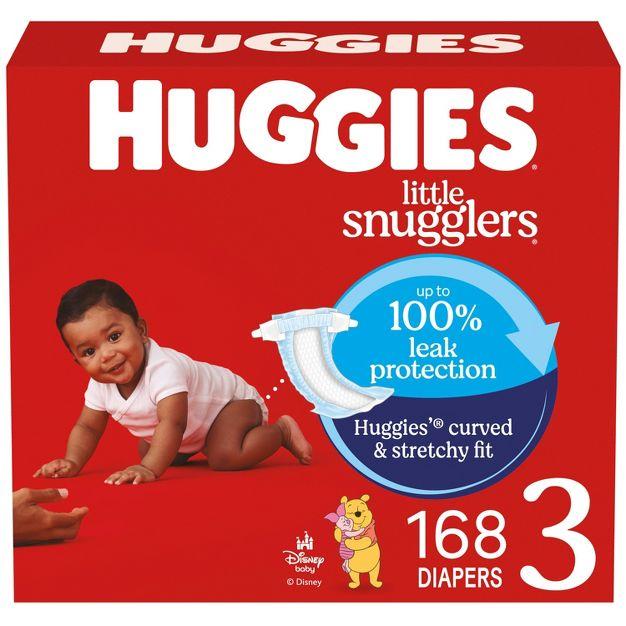 Huggies Little Snugglers Disposable Diapers - (Size 3, Count of 168)