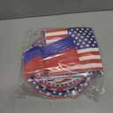 Grencian 4th of July Party Decorations - 96Pcs Patriotic Vibrant American Flag Supplies Memorial Day Plates and Napkins Independence Day US Flag Disposable Tableware for Patriotic Party Serve 24