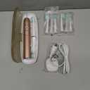 Aquasonic Vibe Series Ultra-Whitening Toothbrush  ADA Accepted Electric Toothbrush - 8 Brush Heads & Travel Case  40,000 VPM Motor & Wireless Charging - 4 Modes w Smart Timer  Satin Rose Gold