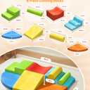 Twinkoo Extra Large 8-Piece Soft Climbing Toys for Toddlers, Foam Climbing Block Set with Jumbo Size, Boosts Motor Skills & Color Coordination, Safe Indoor Toy for Child Development