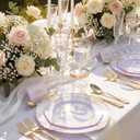 Nervure 700PCS Gold Plastic Plates - Gold Plastic Dinnerware Sets for 100 Guests - 200 Disposable Plates, 300 Silverware, 100 Cups, 100 Napkins for Wedding & Party & Mothers Day