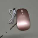 Bluetooth Wireless Mouse for MacBook Air Mac Pro Laptop Computer iPad Pad PC Laser Optical Rechargeable Mini Slim Silent Mouse Widely Used Desktop Hp iMac (Rose Gold)
