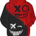 Keasmto 3D Ramen Chicken Noodle Soup Hoodie Beef Sweatshirt For Men Women Cotton Cute (Black, M)