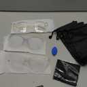 Gaoye Blue Light Blocking Glasses - Trending Round TR90 Frames, Metal Arms, UV400 Protection - Matching Soft Case (3-Black+Pink+Transparent)