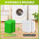 18-Pack Reusable Mop Pads Compatible with Swiffer Sweeper Mop - 100% Coral Fleece Washable Refills - Microfiber Dry & Wet Sweeping Cloths for Multi-Surface/Hardwood Floor Cleaning