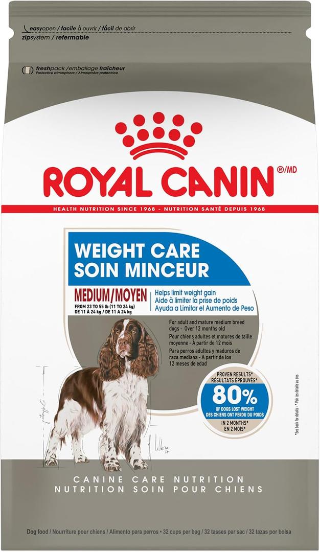 Royal Canin Canine Care Nutrition Medium Weight Care Adult Dry Dog Food, 30 lb Bag (EXP 09/09/27)