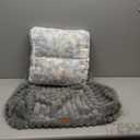 Bedsure ComfyFleece Cat Couch for Pets - Fluffy Cat Sofa with Premium Soft Corduroy Fleece, Fuzzy Pet Couch Bed with Removable Washable Cover, Supportive Pet Chair for Indoor Cats, 24inch, Warm Grey (24x18x10")