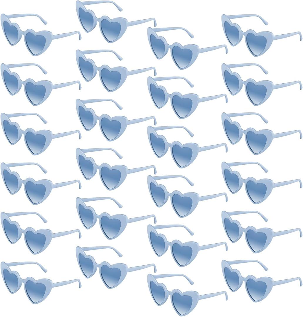 6/12/24/48 Pack Heart Sunglasses Vintage Heart Shaped Glasses Bulk Bachelorette Sunglasses for Women Wedding Party