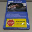 Custom-Fit for Toyota Steering Wheel Cover, Premium Leather Car Steering Wheel Cover with Logo, Non-Slip, Breathable, for