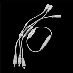 MEETOOT 4PCS DC 12V LED Dimmer Switch Dimmer Controller Adapter Cable Connector Cable LED Strip Light Mini Strip Dimmer for Home Lighting and Commercial Display and Landscape Decorations