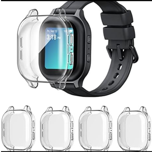 Valband 4 Packs Screen Protector Compatible with Gabb Watch 2/1 Ultra Slim Soft Full Cover Case for Gabb Kids Watch,(NOT Compatible with Gabb Watch 3e/3), Set of 4
