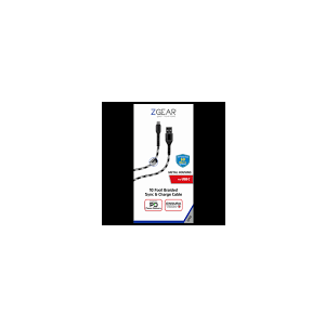 ZGear Metal Housing for USB C to USB C 10 Foot  Braided Sync& Charger Cable