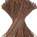 12 Inch Zip Ties Brown 1000 PCS, 50 Lbs- Heavy Duty Tensile Strength, Nylon PA66 UV Resistant Cable Ties for Indoor and Outdoor Use - Ideal for object bundling and fastening