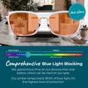 100% Blue Light Blocking Glasses - Women + Men - Better Sleep - Anti Eye Strain Protection - Computer Screens Gaming (B3 Clear Crystal)