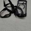 MAGEASY Compatible with iPhone 17 Pro 6.3" Case with Strap - 20ft Drop Protection Compatible with MagSafe, Leather Embedded Frame | Odyssey Strap M (Leatherette Midnight)