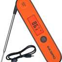 Inkbird Instant Read Meat Thermometer IHT-1P, Digital Waterproof Rechargeable Food Thermometer with Calibration, Magnet, Backlight for Cooking, Grill, Smoker, Kitchen, Turkey