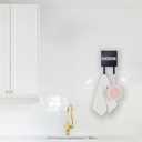 Heavy Duty Wall Hooks 33lb - Screw Mounted Hooks for Bathroom, Kitchen, Entryway - Coat Hooks, Towel Hooks, Storage Hooks with Complete Mounting Hardware - Matte Black Finish (2-Pack)