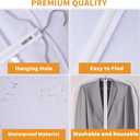 YHNNH Garment Bags for Travel for Women Dress and Gowns Long, Garment bags for hanging clothes for Closet Storage, Suit Bag for Gowns, Suits, Coats, black 31.5 * 24inch