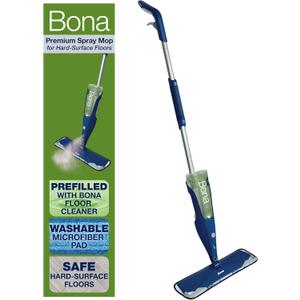 Bona Premium Motion Multi-Surface Floor Spray Mop - Includes Multi-Surface Floor Cleaning Solution and Machine Washable Microfiber Cleaning Pad - for Stone, Tile, Laminate, and Vinyl Floors