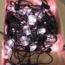 EDISHINE 96ft Smart Christmas Outdoor String Lights, Color Changing Light 36 RGBW LED Bulbs, Compatible with Alexa, Waterproof Dimmable WiFi Outdoor Lights for Backyard, Party, Holiday Decor