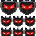 7 Pack Coyote Deterrent & Racoon Repellent Outdoor, Solar Nocturnal Animal Repeller with Predator Lights for Chicken Coop, Yard & Garden, Waterproof Coyote, Raccoon, Skunk, Deer & Hawk Deterrent