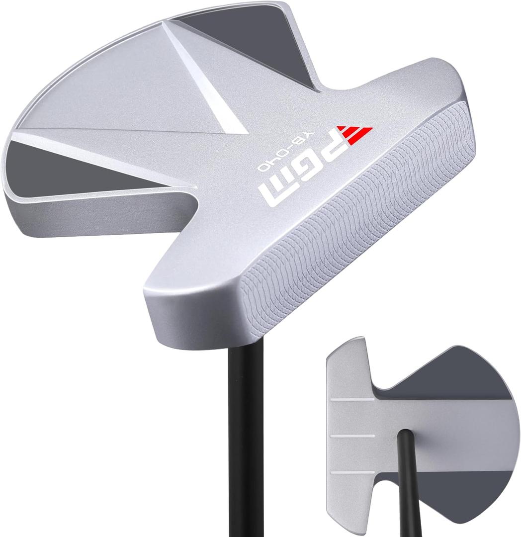 PGM Zero Torque Putter Golf Club for Men and Women Right Handed, High Forgiveness and Low Deviation Face Balanced Square to Square Putter, 34"