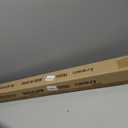 1" Curtain Rod Telescoping Single Drapery Rod 36-72 Inches, Square Finials, Bronze