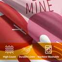 Valentines Day Pillow Covers 18x18 Set of 2 White Pink Heart Throw Pillow Covers Love Pillowcase Linen Decoration Farmhouse Holiday Cozy Soft Cushion Case Couch for Indoor Outdoor Home Decor