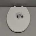 Bemis 7300SLEC Slow Close Toilet Seat, Easy Clean Hinges and Durable Plastic Seat, Made in USA, Elongated, White