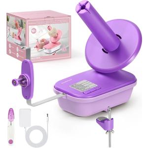Electric Yarn Ball Winder for Crocheting High Speed, Upgrade Three Gears Adjustable 4-10oz Large Capacity Automatic Yarn Ball Winder, Yarn Spinner, The Helper for Knitting Enthusiast