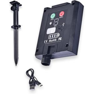 UT 1200mA Monochrome Solar Light with Dedicated Charging Panel for use with 16.4ft/32.8ft Warm White/Cool White/Blue/Colour LED Strips with Remote Control (Remote Control) - 1 Charging Panel Included