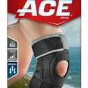ACE Brand Adjustable Compression Knee Support, Moderate Support for Weak, Sore or Injured Joints, One Size Fits Most
