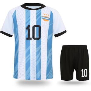 Soccer Jerseys for Kids Boys Girls Youth for Sport Football Training Uniform Soccer Fans Shirt Gift Kit Set (6-7 Years, Blue1)