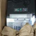 DUMOS Ice Maker Countertop Ice Machine Compact Size with Handle, 26lbs in 24Hrs, Black