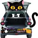 Seajan Halloween Religious Trunk or Treat Car Decoration Kit Christian Black Cat Trunk-or-Treat Decorating Halloween Cat Cutouts for Car SUV Archway Garage Door Decor Halloween Trunk Party Supplies