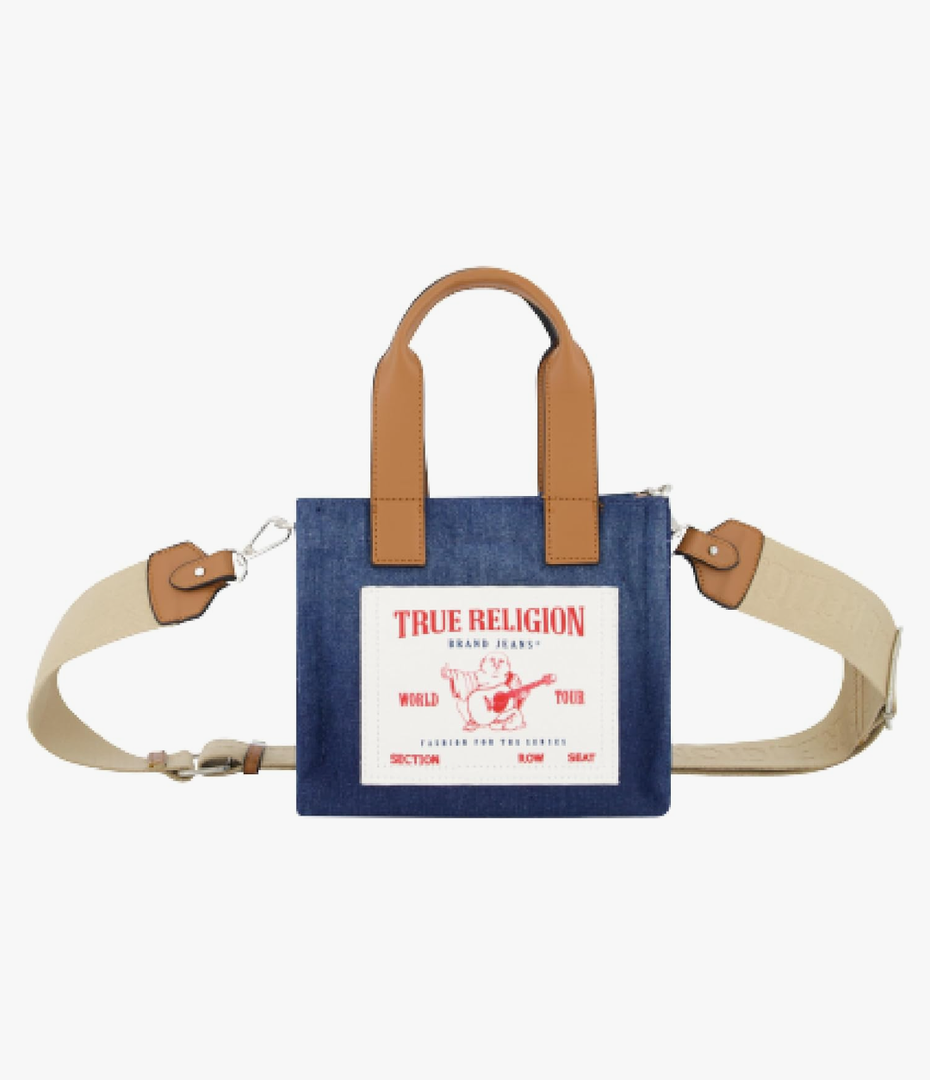 True Religion Tote Bag, Women's Mini Travel Shoulder Bag, No Strap