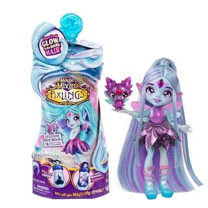 Magic Mixies Pixlings Deluxe Pack, Flyt The Dragonfly, Shimmer Reveal, Create & Mix Potion That Magically Reveals 6.5" Pixling Doll Inside Potion Bottle - Exclusive Mini Mixies & 6 Hair Accessories
