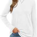 XIEERDUO Long Sleeve Shirts for Women Plus Size Fall Fashion 2025 Dressy Casual White Vacation XXL