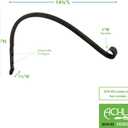 Achla Designs SCH-02-2 Wall Hook Bracket, Black 1 Pack