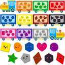 12 Pack Magnetic Color Sorting Set Color Sorting Toys for Toddlers Fridge Magnets Preschool Learning Activities Matching Games Recognition Magnets for Whiteboard